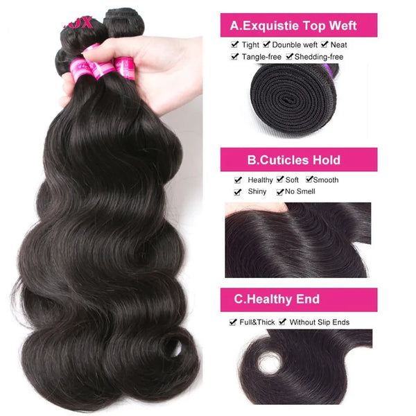 Diamonique Couture Brazilian Body Wave Bundles