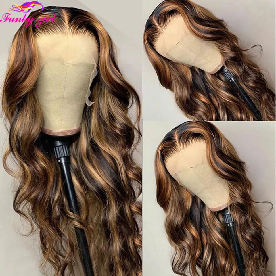 Diamonique Couture Highlight Transparent Body Wave Wig