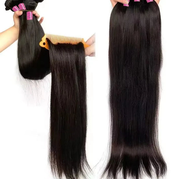 Diamonique Couture Straight Brazilian Human Hair