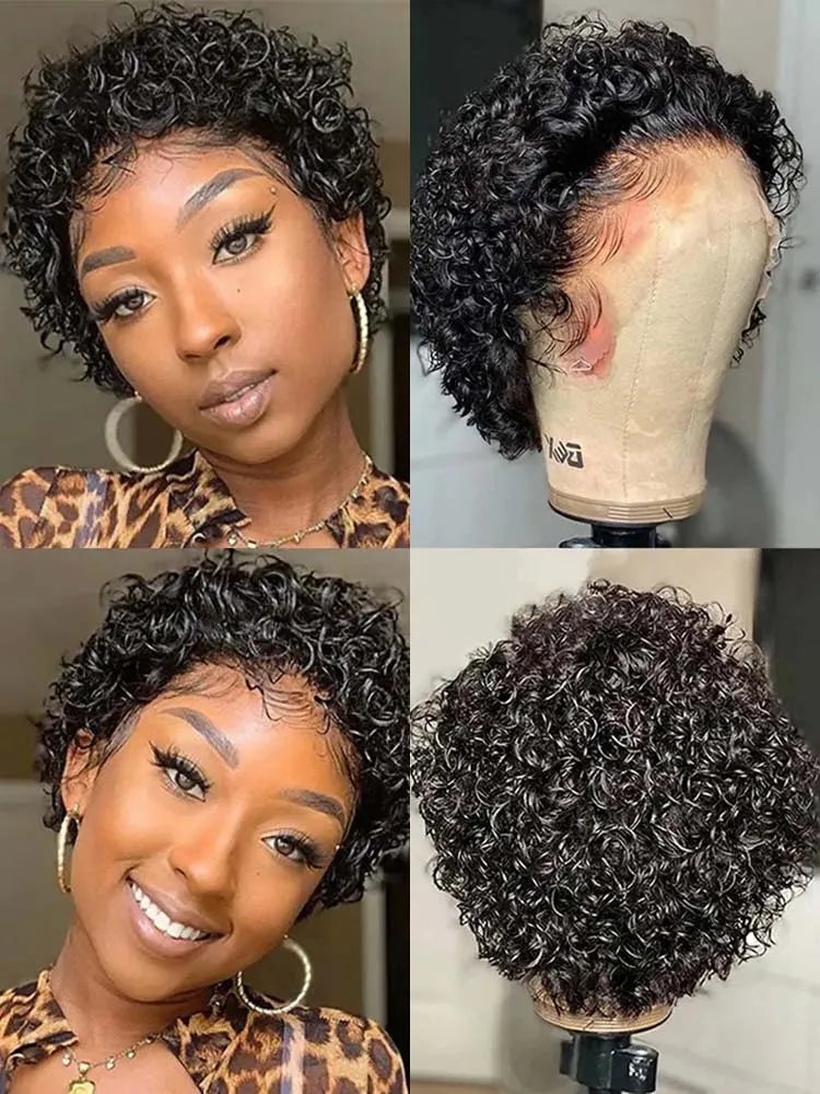 Diamonique Couture Curly Pixie Cut Wig