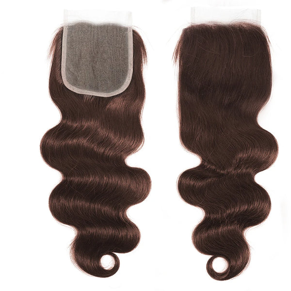 Diamonique Couture Ombre Brown Body Wave Bundles with Closure