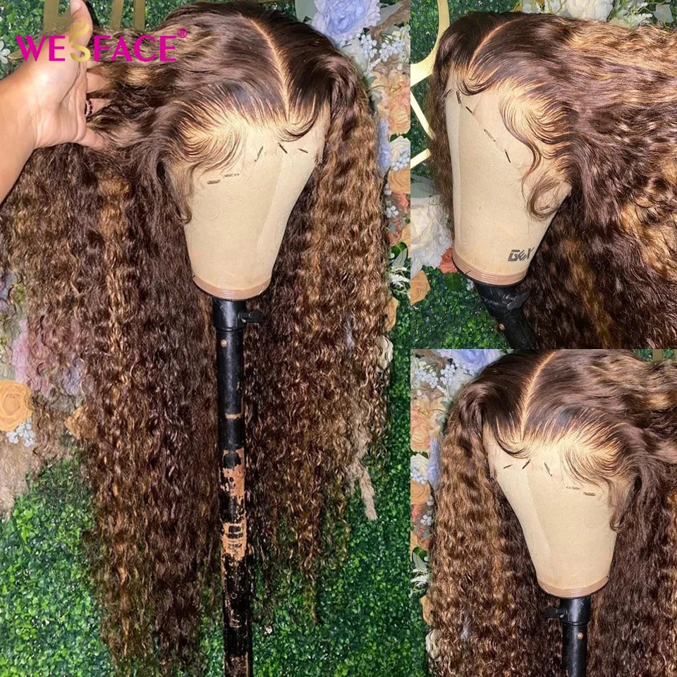 Diamonique Couture Highlight Curly Lace Front Glueless Wig