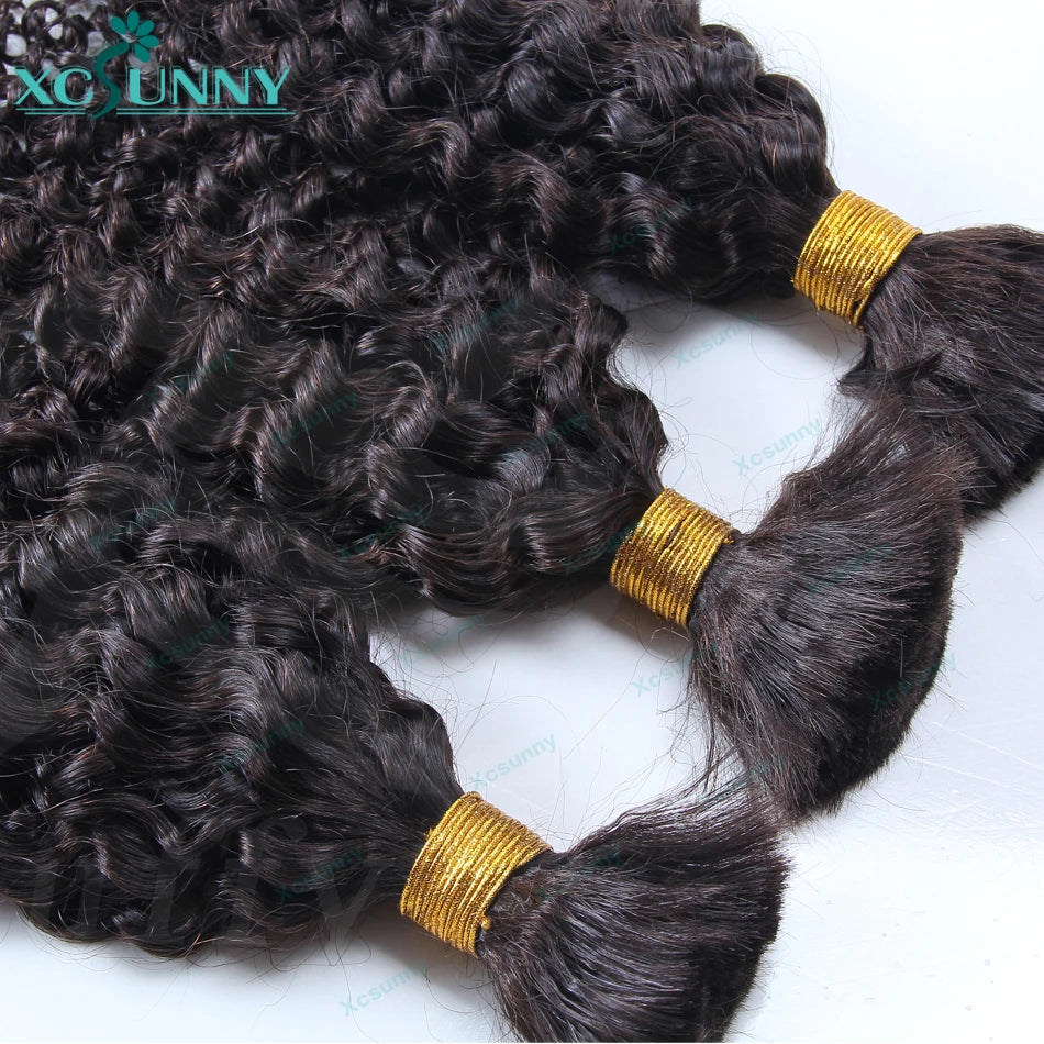 Diamonique Couture Curly Deep Wave Bundles for Goddess Braids