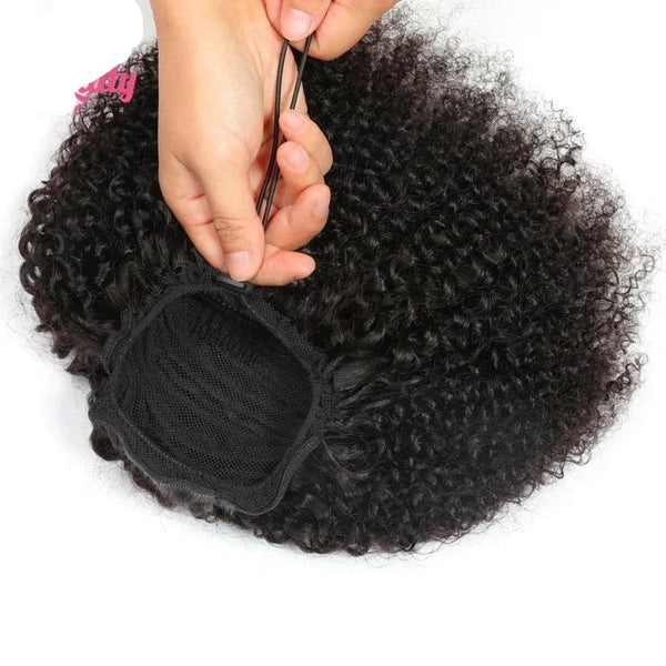 Diamonique Couture Afro Puff Drawstring Ponytail