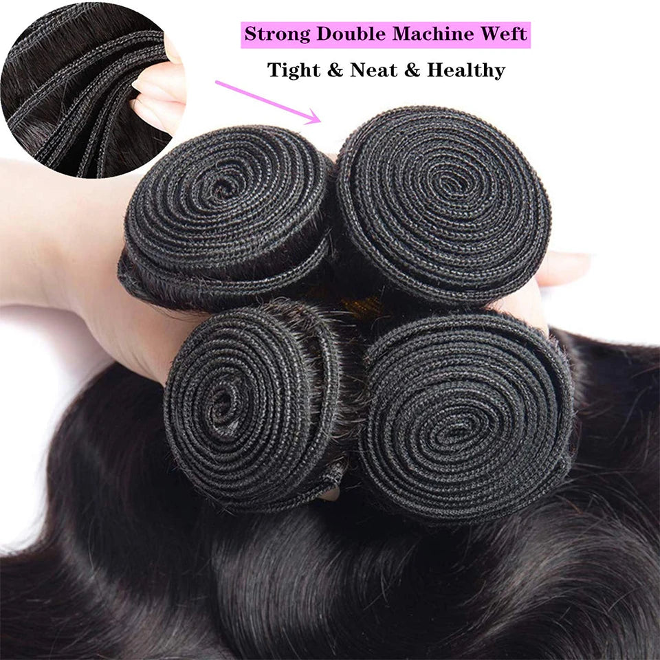 Diamonique Couture Loose Wave Bundles with Closure