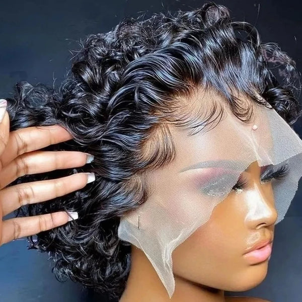 Diamonique Couture Curly Pixie Cut Wig