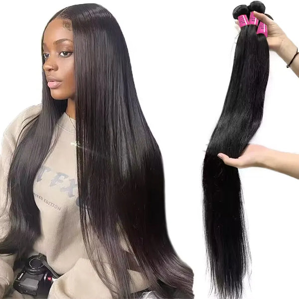 Diamonique Couture Straight Brazilian Human Hair