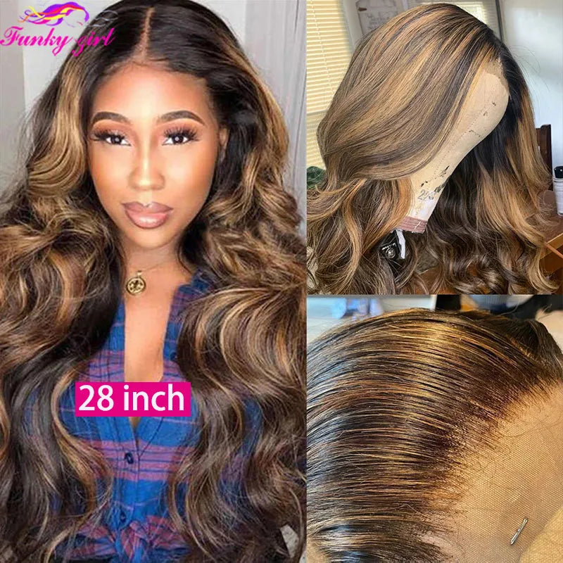 Diamonique Couture Highlight Transparent Body Wave Wig