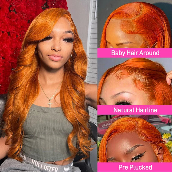 Diamonique Couture Ginger HD Brazilian Body Wave Lace Frontal Wig