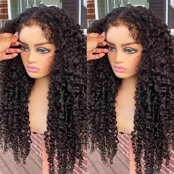 Diamonique Couture Transparent Kinky Curly Frontal Wig
