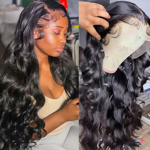 Diamonique Couture 360 Pre-Plucked Body Wave Lace Frontal Wig