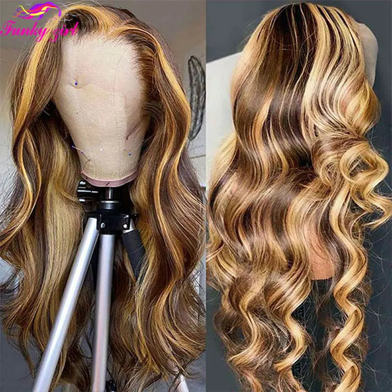 Diamonique Couture Highlight Transparent Body Wave Wig