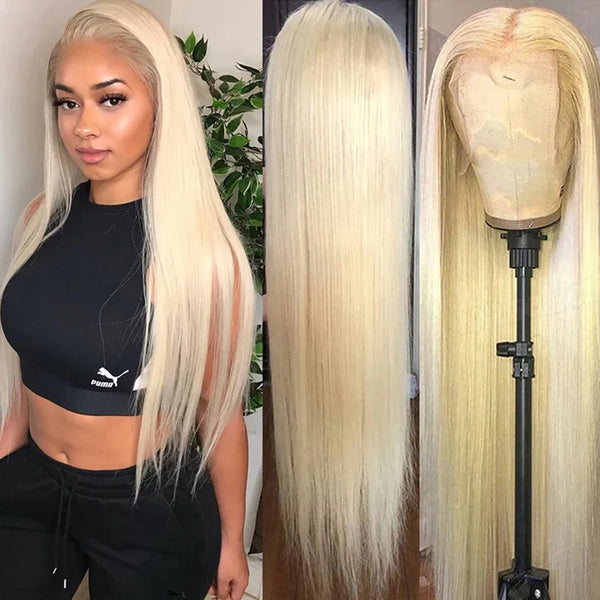 Diamonique Couture Blonde HD Pre-Plucked Straight Wig