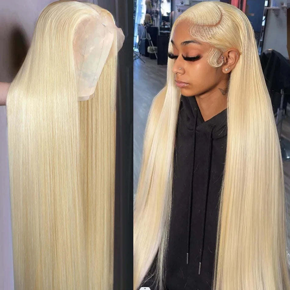 Diamonique Couture Blonde HD Pre-Plucked Straight Wig